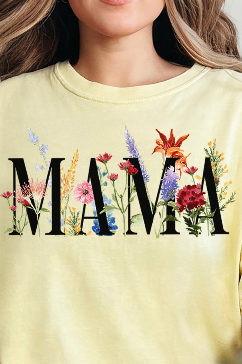 Wildflowers Mama Comfort Colors Adult Ring - Spun Cotton Tee - Wholesale Accessory Market