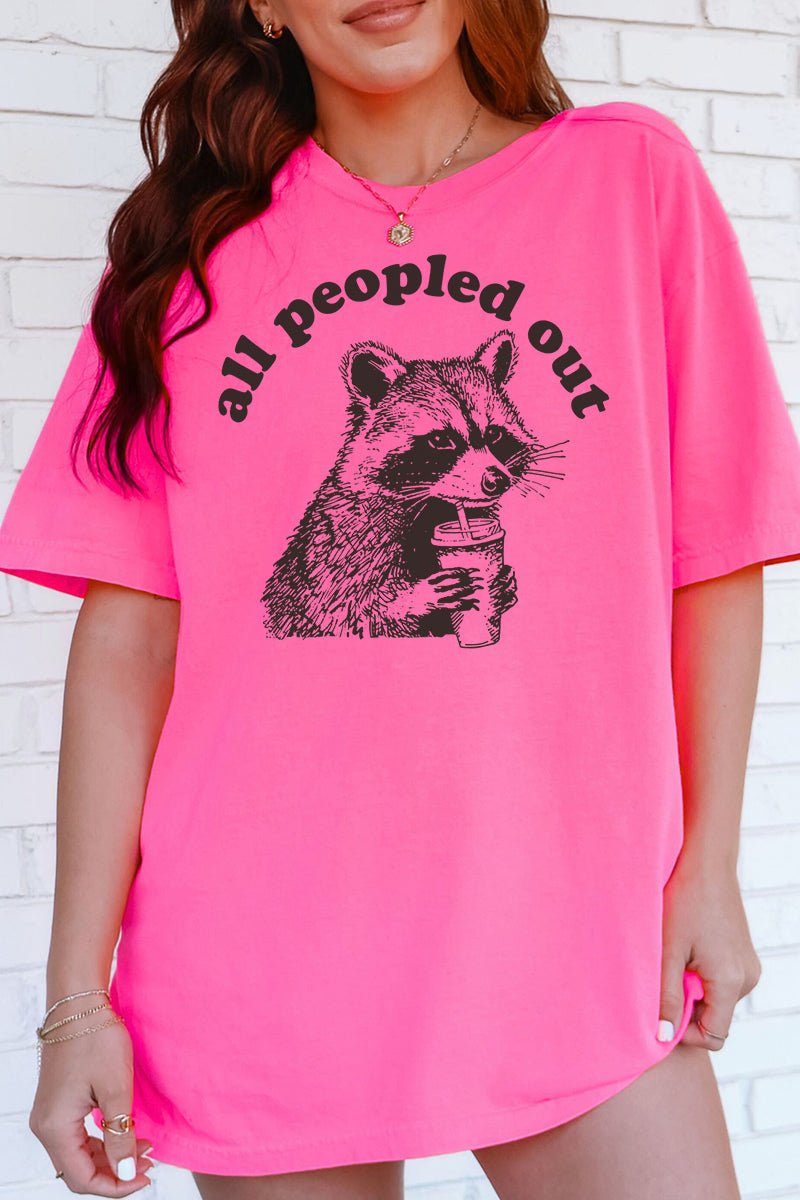 All Peopled Out Comfort Colors Adult Ring - Spun Cotton Tee - Wholesale Accessory Market