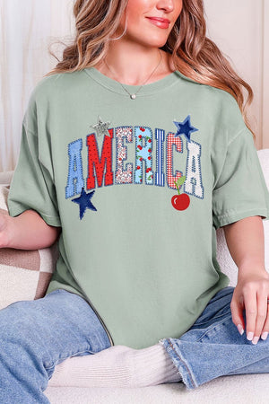 America Stitched In Tradition Comfort Colors Adult Ring - Spun Cotton Tee - Wholesale Accessory Market