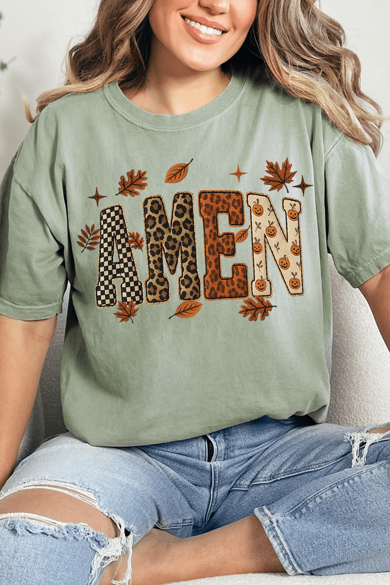 Autumn Amen Comfort Colors Adult Ring - Spun Cotton Tee - Wholesale Accessory Market
