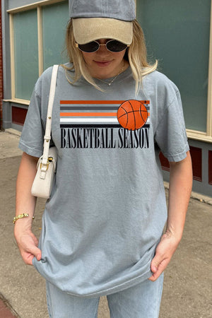 Basketball Season Comfort Colors Adult Ring - Spun Cotton Tee - Wholesale Accessory Market