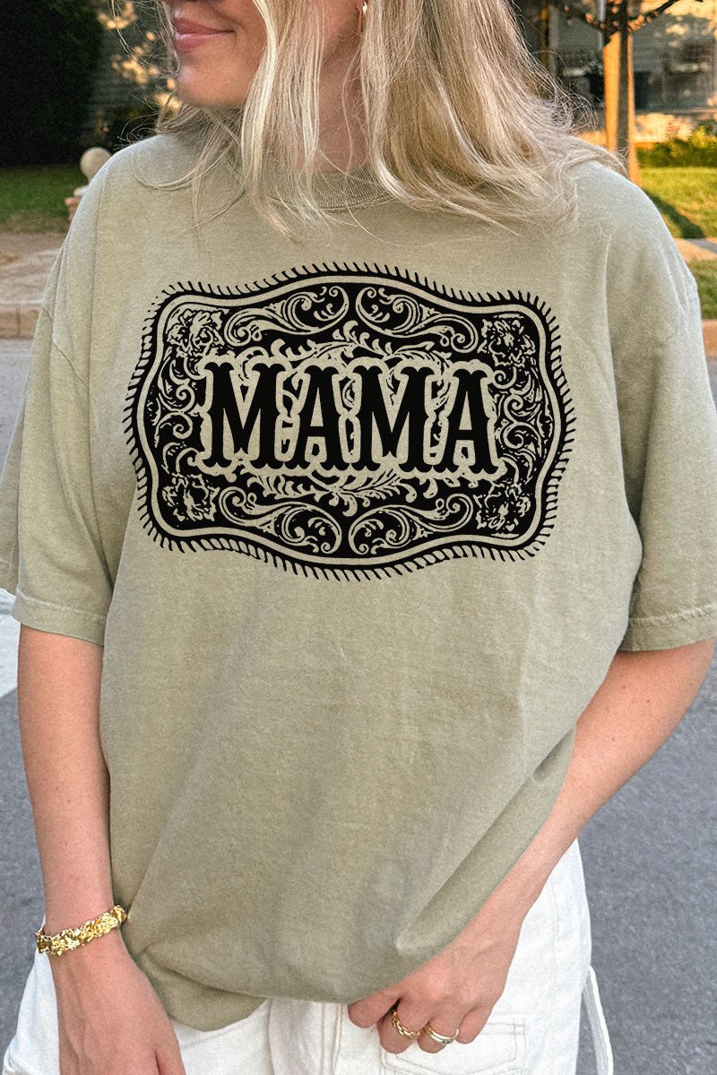 Belt Buckle Mama Comfort Colors Adult Ring - Spun Cotton Tee - Wholesale Accessory Market