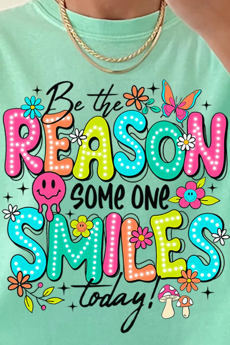 Be The Reason Someone Smiles Comfort Colors Adult Ring - Spun Cotton Tee - Wholesale Accessory Market