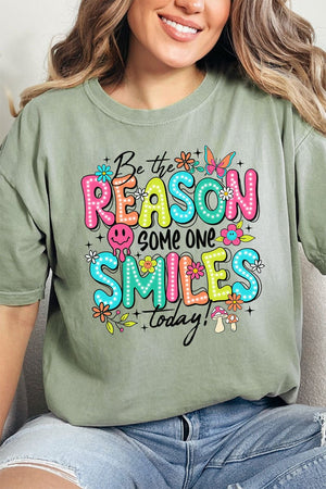 Be The Reason Someone Smiles Comfort Colors Adult Ring - Spun Cotton Tee - Wholesale Accessory Market