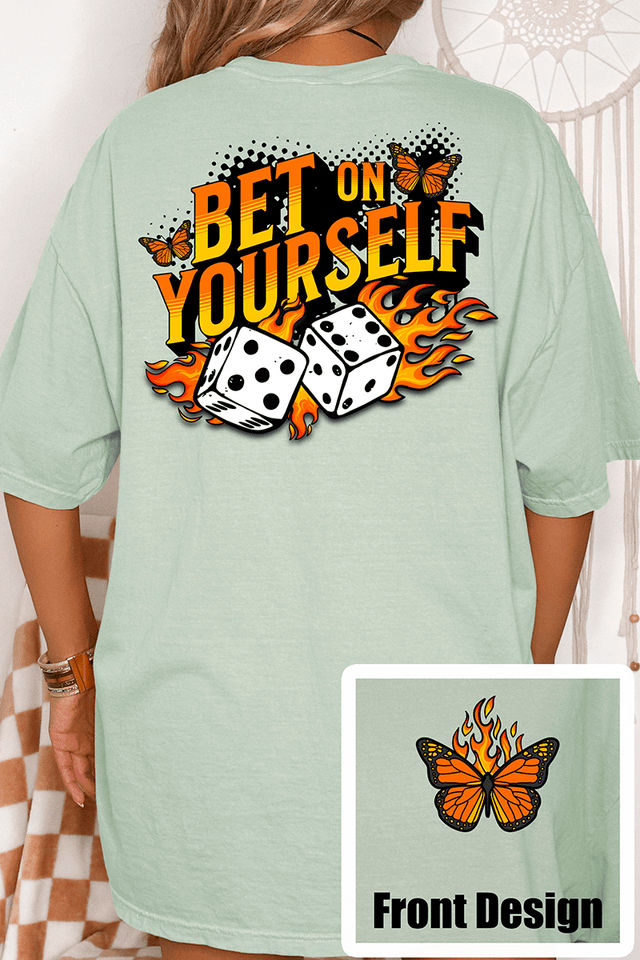Bet On Yourself Front & Back Comfort Colors Adult Ring - Spun Cotton Tee - Wholesale Accessory Market