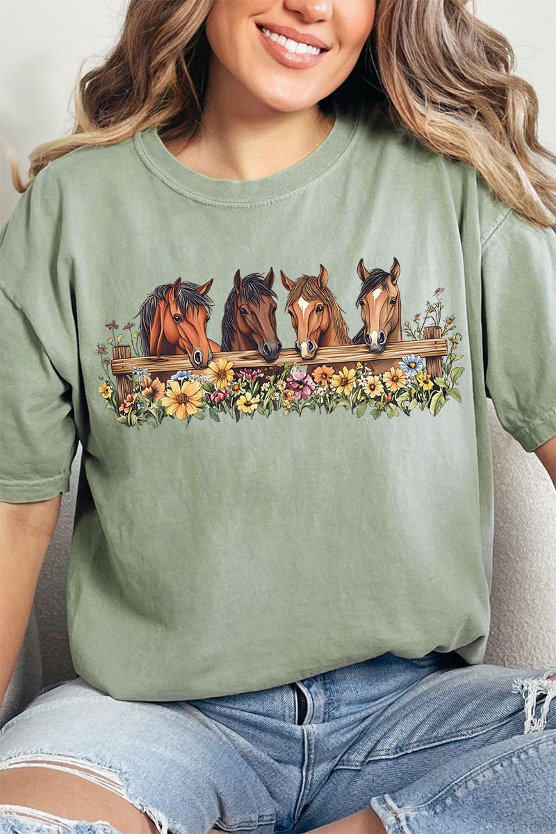 Blooming Hooves Comfort Colors Adult Ring - Spun Cotton Tee - Wholesale Accessory Market