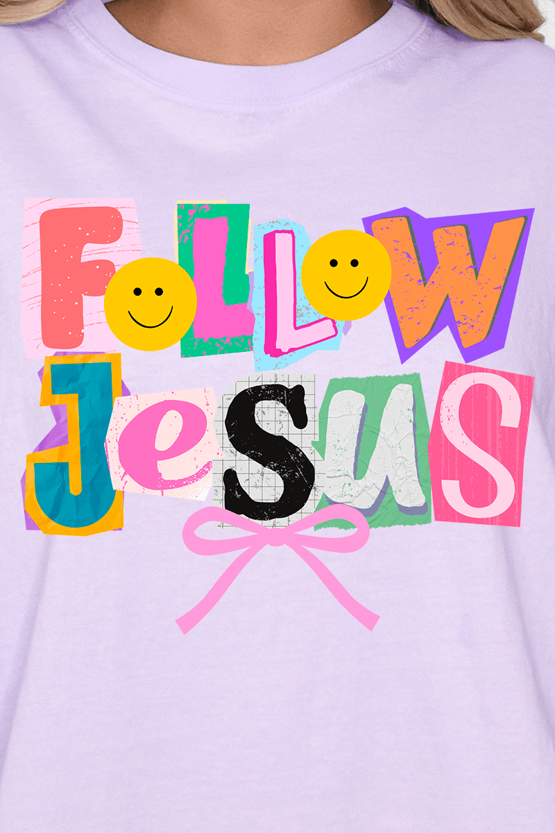 Bold Follow Jesus Comfort Colors Adult Ring - Spun Cotton Tee - Wholesale Accessory Market