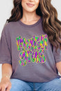 Brushed Mardi Gras Comfort Colors Adult Ring - Spun Cotton Tee - Wholesale Accessory Market