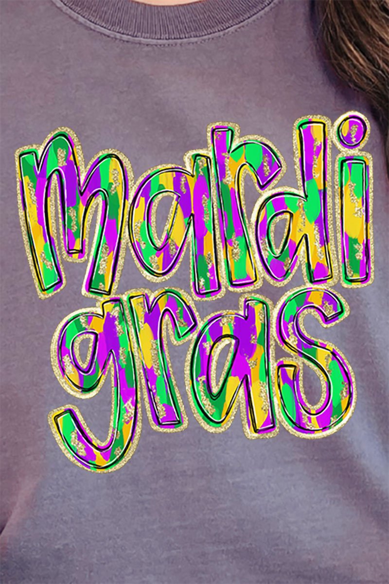 Brushed Mardi Gras Comfort Colors Adult Ring - Spun Cotton Tee - Wholesale Accessory Market