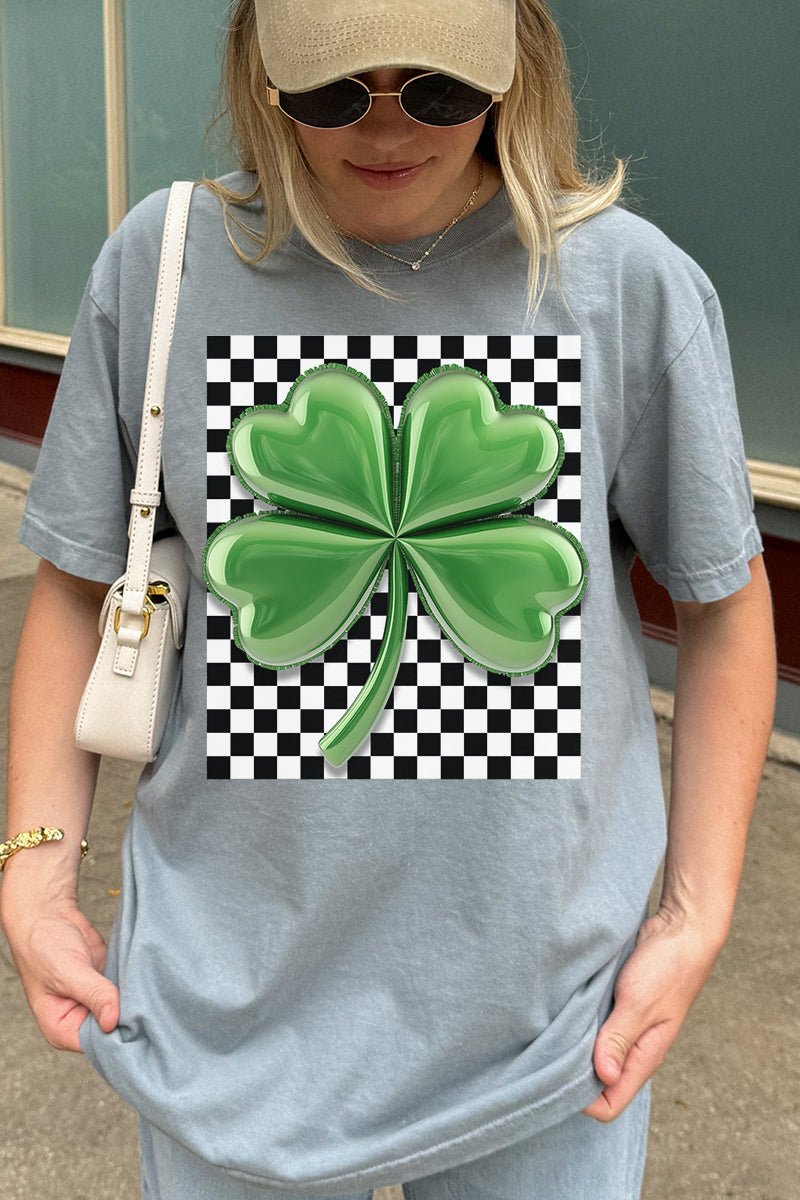 Bubble Clover Retro Comfort Colors Adult Ring - Spun Cotton Tee - Wholesale Accessory Market