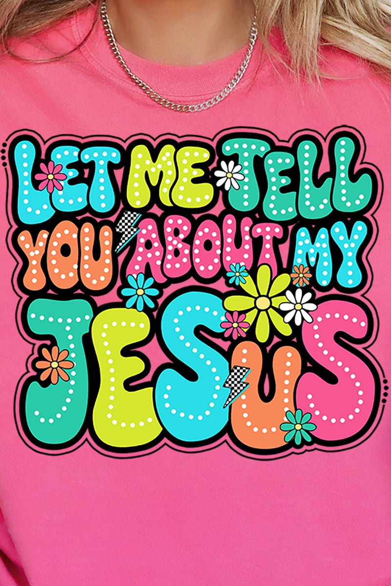 Bubble Tell You About My Jesus Comfort Colors Adult Ring - Spun Cotton Tee - Wholesale Accessory Market