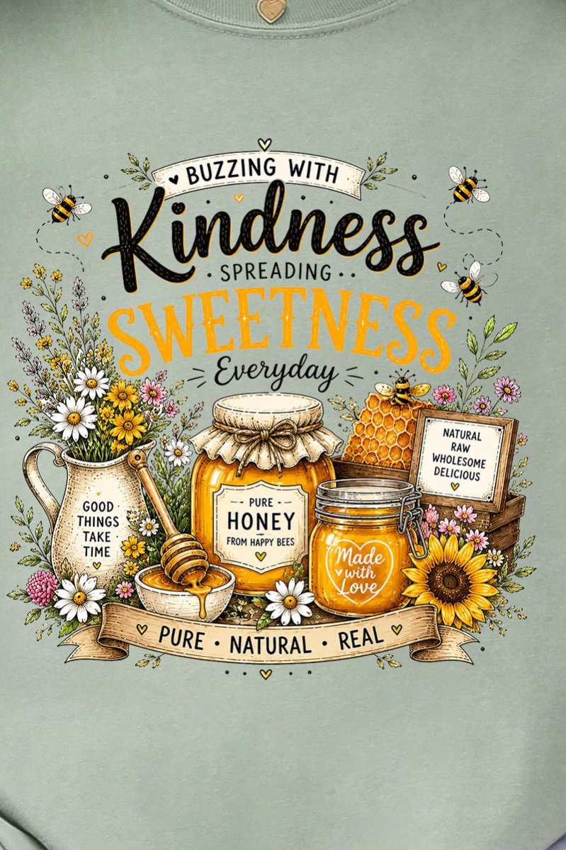 Buzzing With Kindness Comfort Colors Adult Ring-Spun Cotton Tee - Wholesale Accessory Market