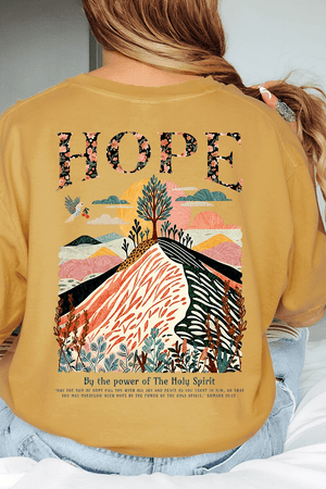 By The Power Of Hope Front & Back Comfort Colors Adult Ring - Spun Cotton Tee - Wholesale Accessory Market