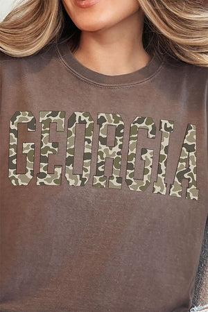 Camo Georgia Comfort Colors Adult Ring - Spun Cotton Tee - Wholesale Accessory Market