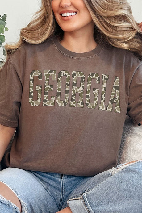 Camo Georgia Comfort Colors Adult Ring - Spun Cotton Tee - Wholesale Accessory Market