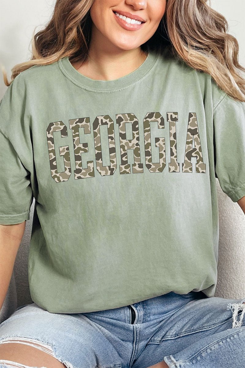 Camo Georgia Comfort Colors Adult Ring - Spun Cotton Tee - Wholesale Accessory Market
