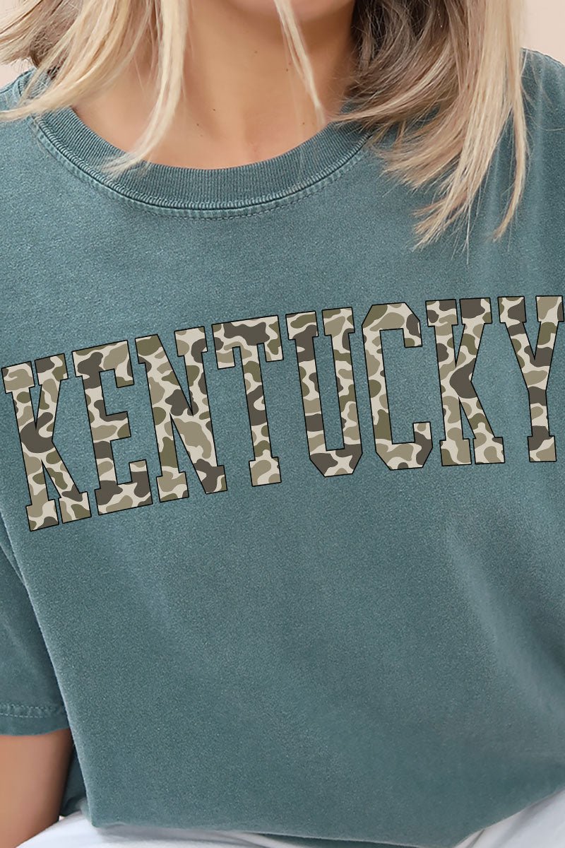 Camo Kentucky Comfort Colors Adult Ring - Spun Cotton Tee - Wholesale Accessory Market