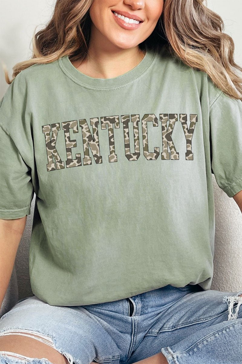 Camo Kentucky Comfort Colors Adult Ring - Spun Cotton Tee - Wholesale Accessory Market