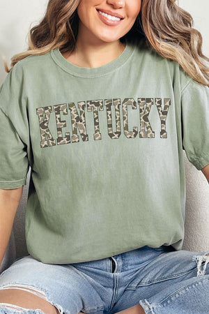 Camo Kentucky Comfort Colors Adult Ring - Spun Cotton Tee - Wholesale Accessory Market