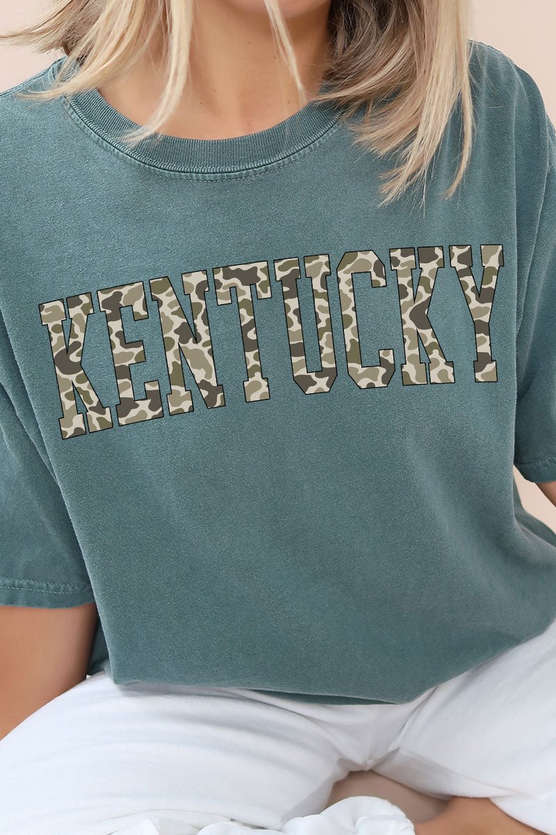 Camo Kentucky Comfort Colors Adult Ring - Spun Cotton Tee - Wholesale Accessory Market