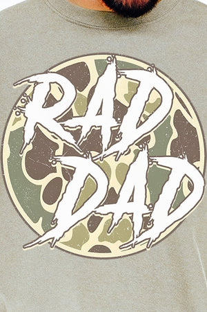 Camo Rad Dad Comfort Colors Adult Ring - Spun Cotton Tee - Wholesale Accessory Market