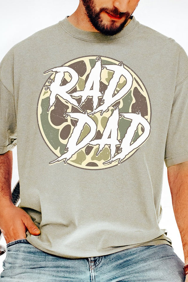 Camo Rad Dad Comfort Colors Adult Ring - Spun Cotton Tee - Wholesale Accessory Market