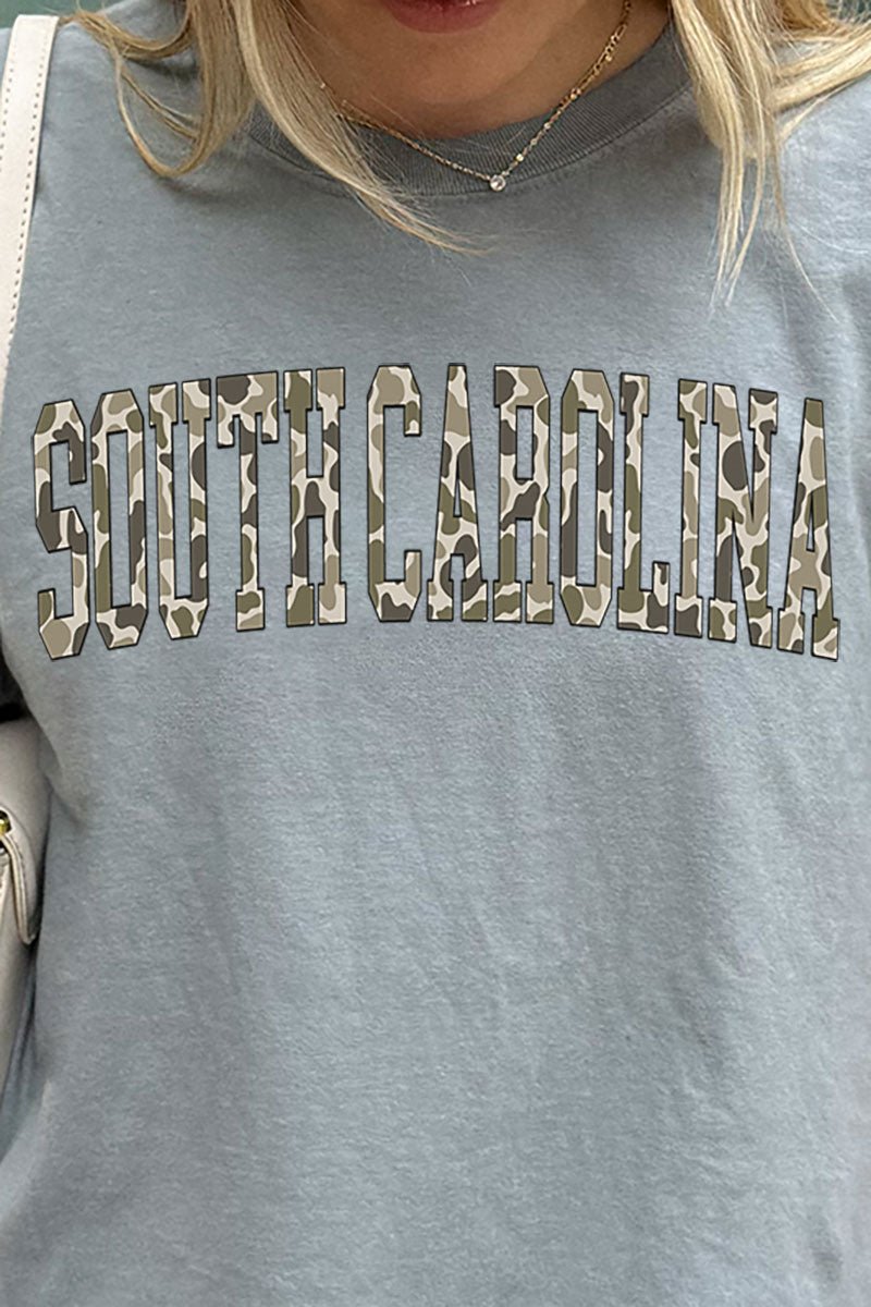 Camo South Carolina Comfort Colors Adult Ring - Spun Cotton Tee - Wholesale Accessory Market