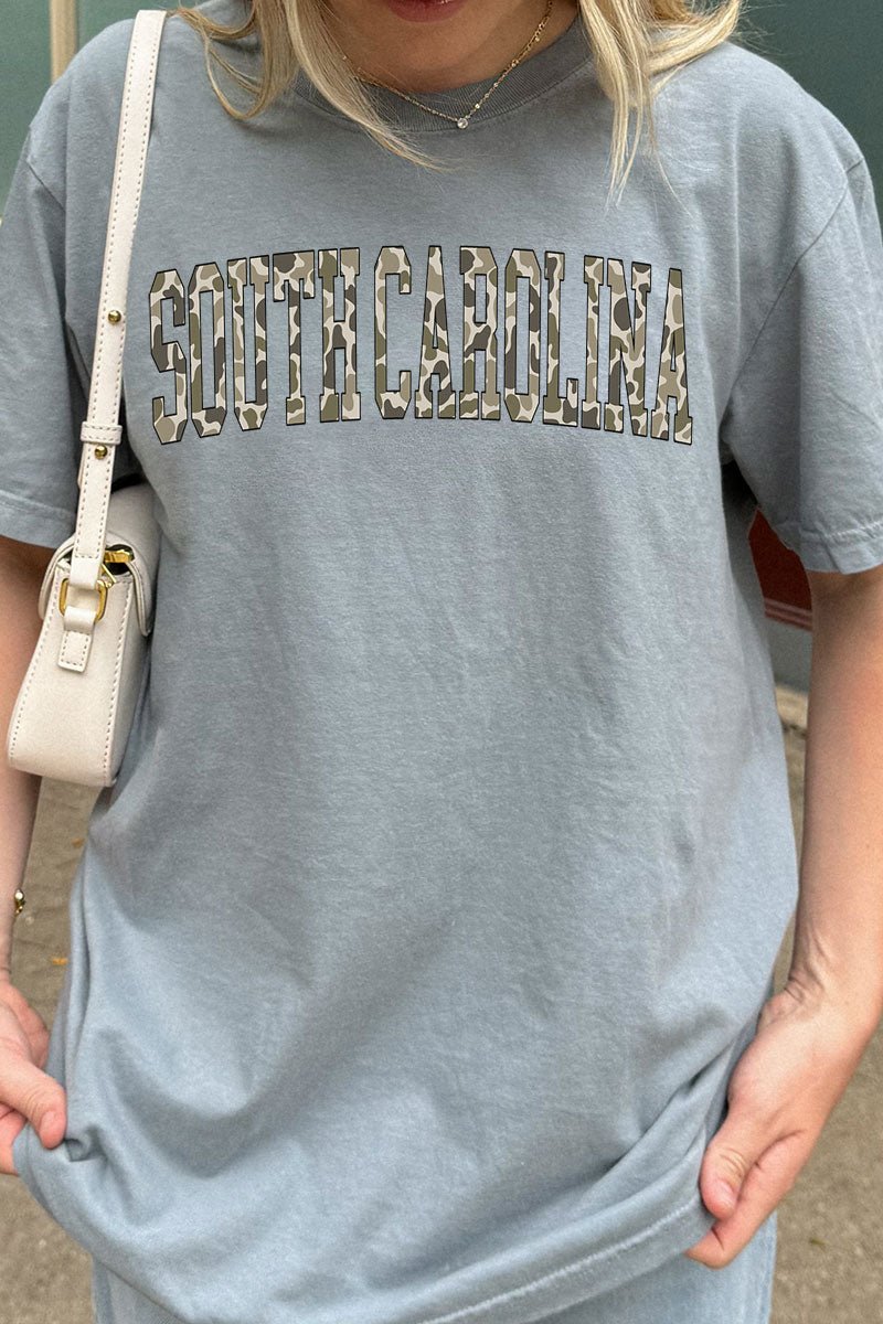 Camo South Carolina Comfort Colors Adult Ring - Spun Cotton Tee - Wholesale Accessory Market