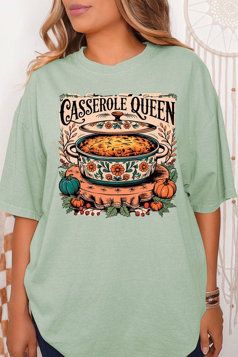 Casserole Queen Comfort Colors Adult Ring - Spun Cotton Tee - Wholesale Accessory Market