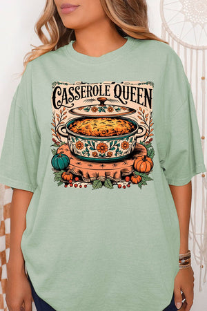 Casserole Queen Comfort Colors Adult Ring - Spun Cotton Tee - Wholesale Accessory Market