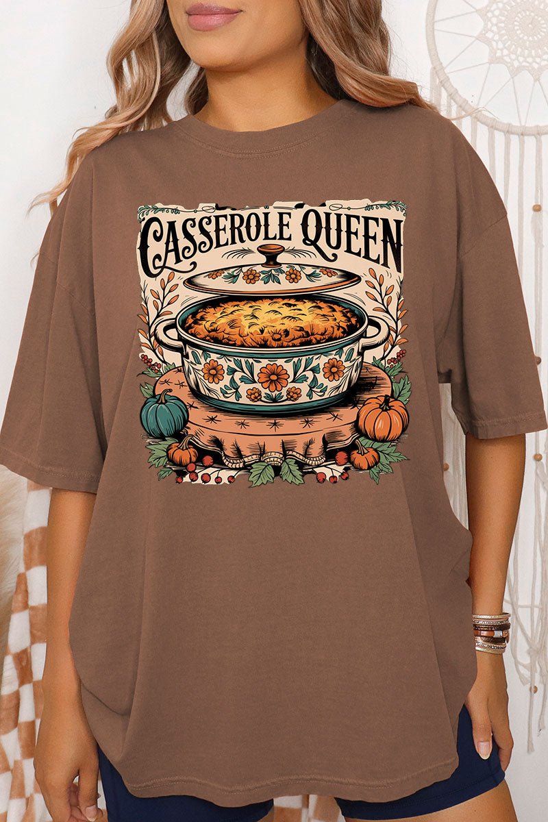 Casserole Queen Comfort Colors Adult Ring - Spun Cotton Tee - Wholesale Accessory Market