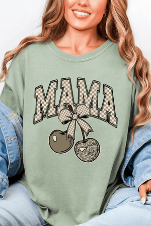 Cherry Luxe Mama Comfort Colors Adult Ring - Spun Cotton Tee - Wholesale Accessory Market