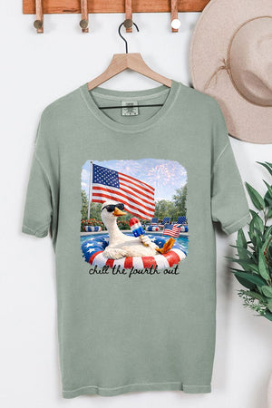 Chill The Fourth Out Comfort Colors Adult Ring - Spun Cotton Tee - Wholesale Accessory Market
