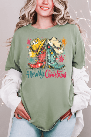 Christmas Boot Scootin' Comfort Colors Adult Ring - Spun Cotton Tee - Wholesale Accessory Market