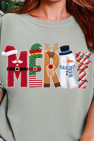 Christmas Characters Merry Comfort Colors Adult Ring-Spun Cotton Tee - Wholesale Accessory Market