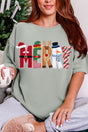 Christmas Characters Merry Comfort Colors Adult Ring-Spun Cotton Tee - Wholesale Accessory Market
