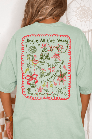 Christmas, Please Front & Back Comfort Colors Adult Ring - Spun Cotton Tee - Wholesale Accessory Market