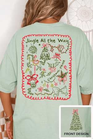 Christmas, Please Front & Back Comfort Colors Adult Ring - Spun Cotton Tee - Wholesale Accessory Market