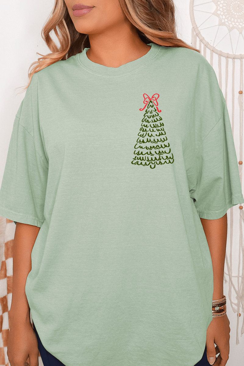 Christmas, Please Front & Back Comfort Colors Adult Ring - Spun Cotton Tee - Wholesale Accessory Market