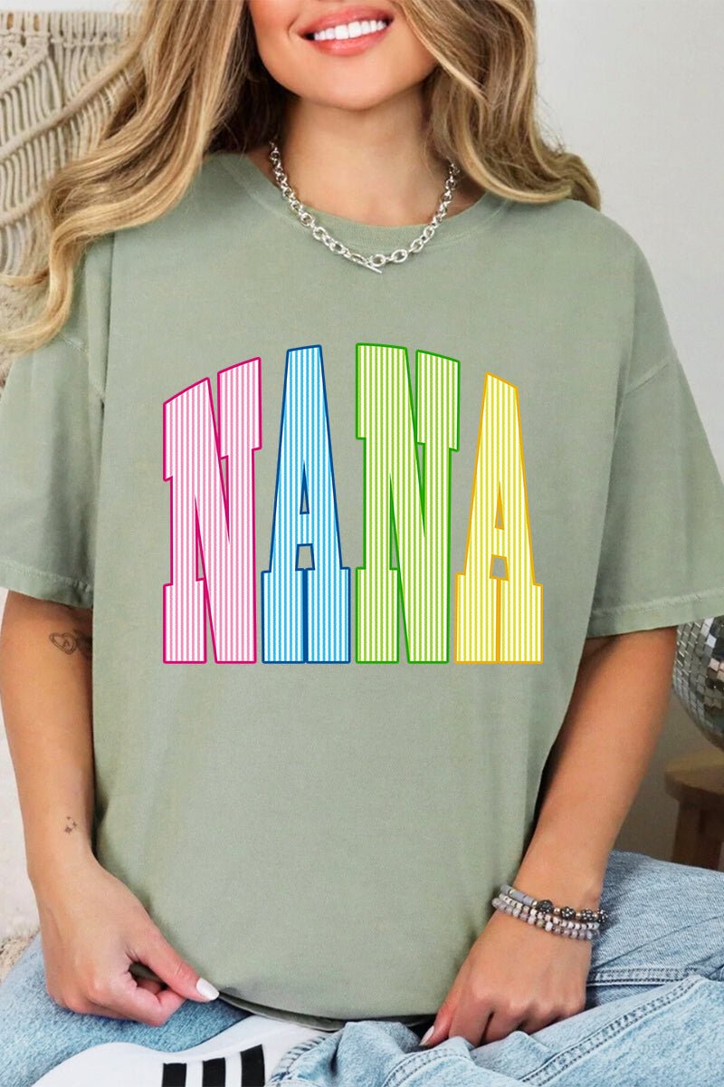 Color Me Loved Nana Comfort Colors Adult Ring-Spun Cotton Tee - Wholesale Accessory Market