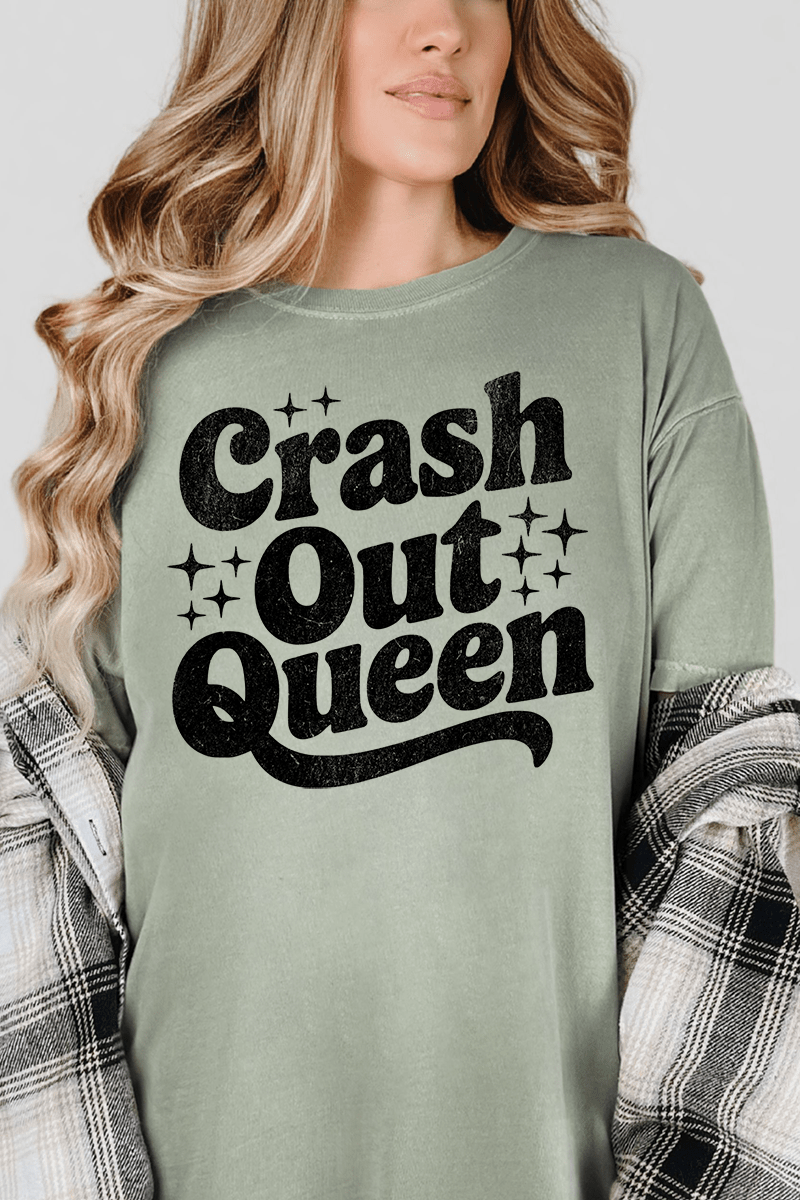 Crash Out Queen Comfort Colors Adult Ring - Spun Cotton Tee - Wholesale Accessory Market