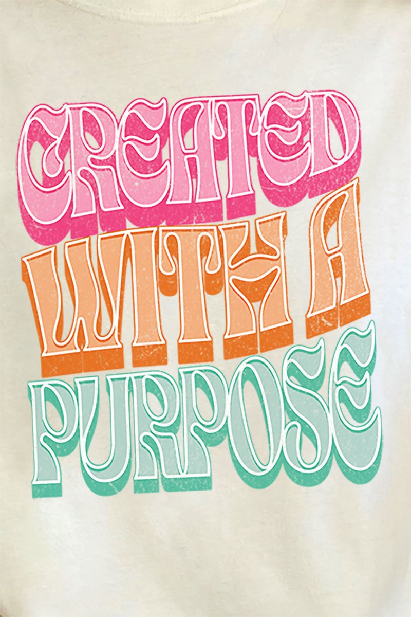 Created With A Purpose Comfort Colors Adult Ring-Spun Cotton Tee - Wholesale Accessory Market