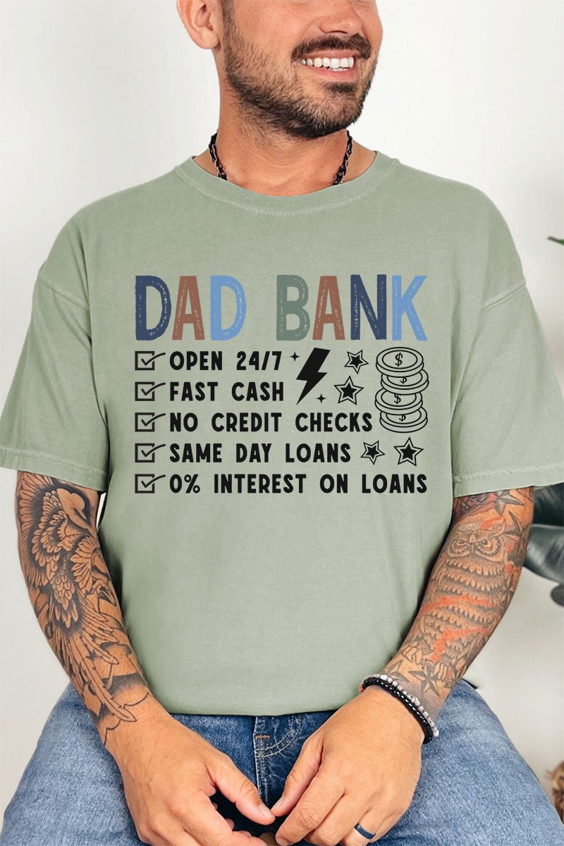 Dad Bank Comfort Colors Adult Ring - Spun Cotton Tee - Wholesale Accessory Market