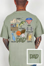 Dad Things Front & Back Comfort Colors Adult Ring - Spun Cotton Tee - Wholesale Accessory Market