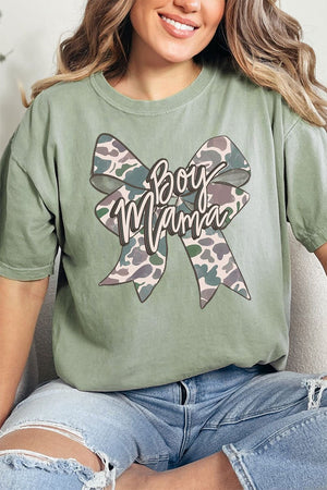 Distressed Boy Mama Coquette Comfort Colors Adult Ring - Spun Cotton Tee - Wholesale Accessory Market