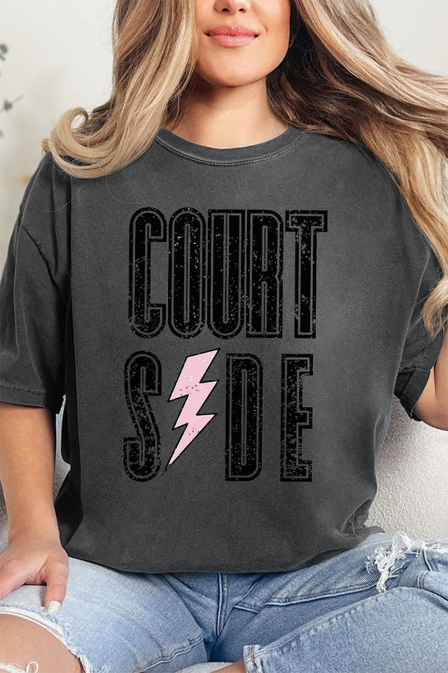 Distressed Courtside Comfort Colors Adult Ring - Spun Cotton Tee - Wholesale Accessory Market