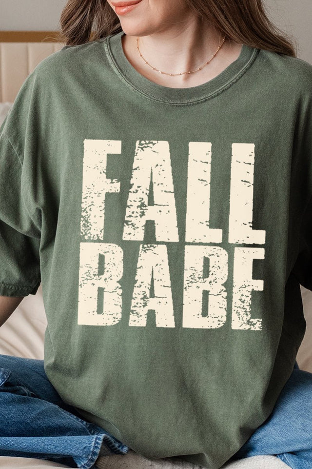 Distressed Fall Babe Comfort Colors Adult Ring - Spun Cotton Tee - Wholesale Accessory Market