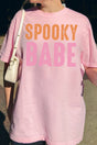 Distressed Spooky Babe Comfort Colors Adult Ring - Spun Cotton Tee - Wholesale Accessory Market