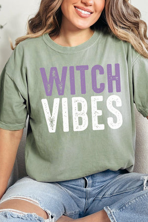 Distressed Witch Vibes Comfort Colors Adult Ring - Spun Cotton Tee - Wholesale Accessory Market