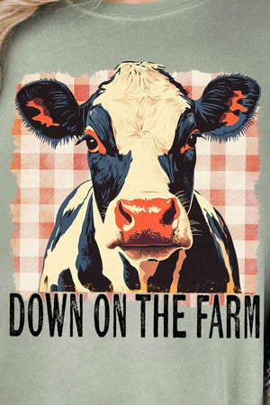 Down On the Farm Cow Comfort Colors Adult Ring - Spun Cotton Tee - Wholesale Accessory Market